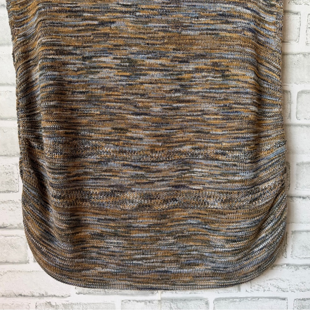 Democracy Sleeveless Knit Top Size Large Multicolor Ruched Sides NWT - Picture 8 of 16